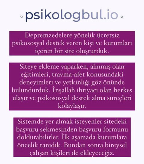 gönüllü psikososyal destek için site kurulmuş duyuralım