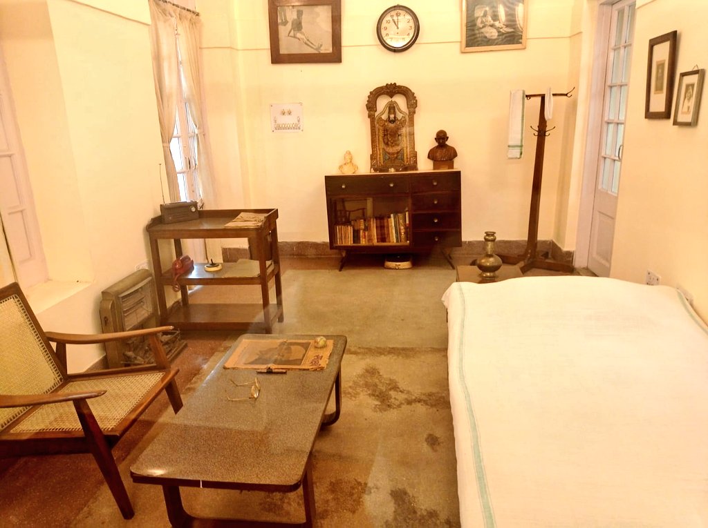 IndiaHistorypic's tweet photo. Room of PM Lal Bahadur Shastri Ji at His Official Residence https://t.co/NHb1ZCN6FY