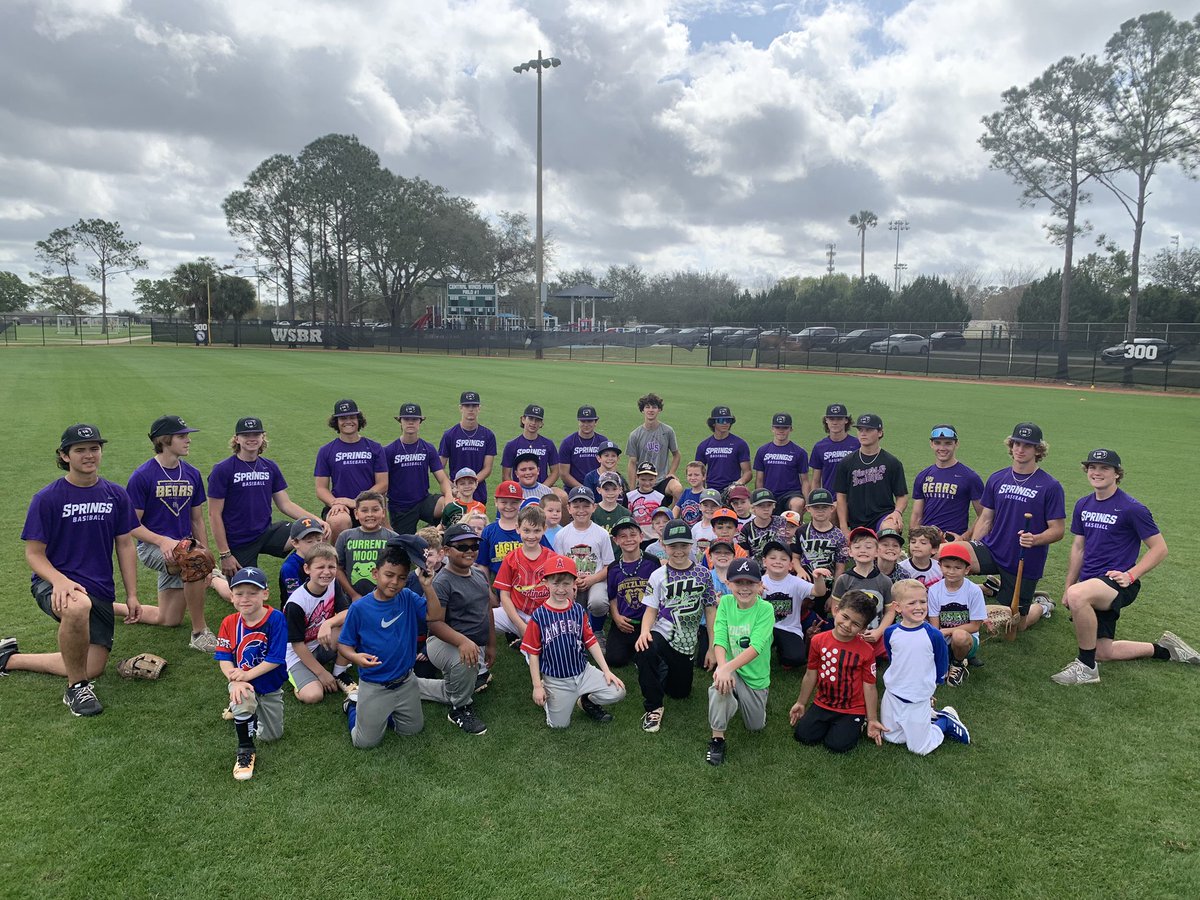 Springsbaseba11's tweet photo. Had a great day assisting our feeder program the Winner Springs Babe Ruth with their annual spring baseball clinic! #TheFuture #Serve #SpringsCommunity #SpringsStuds @Petes_dragons @WSBearAthletics https://t.co/Rn3t9OVNJJ