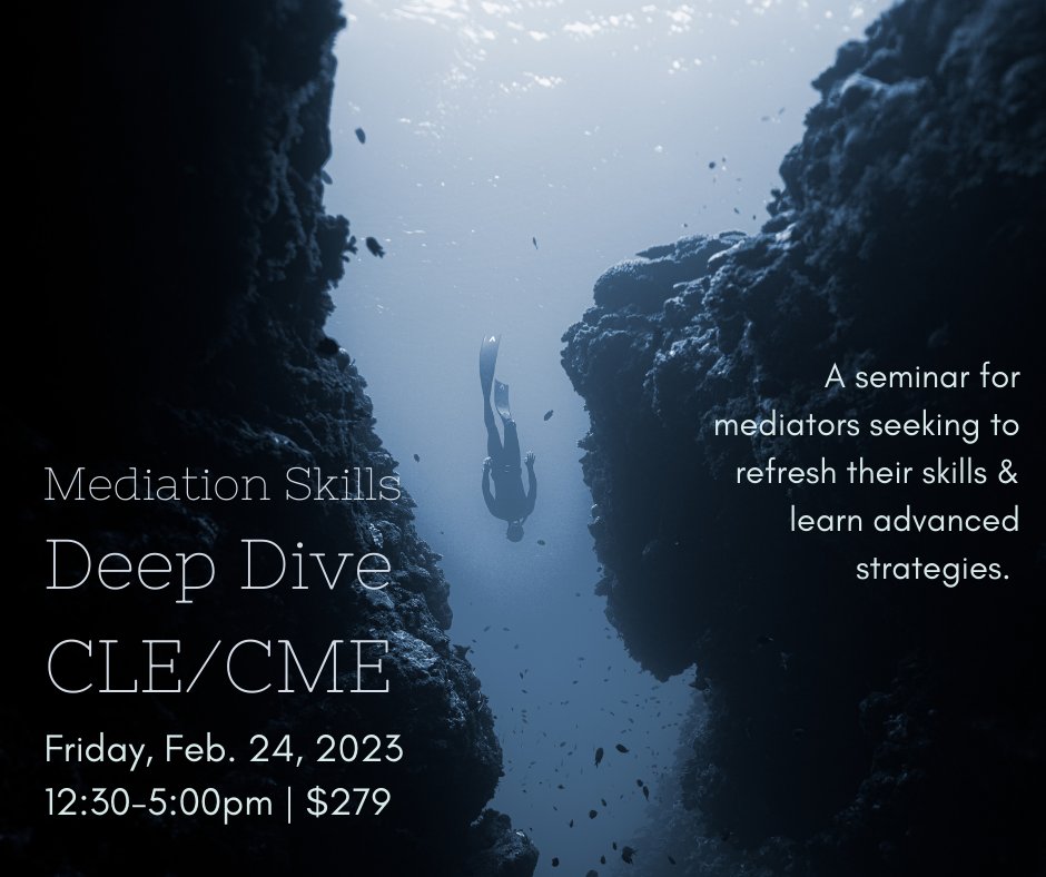 MediateWNC's tweet photo. We're offering a CME/CLE for DRC-certified mediators facilitated by Sharon Tracey Barrett, Fred Barbour, Sarah Corley, Laura Jeffords, and Adrienne Roberson. The seminar includes opportunities for real-time practice, discussion, and feedback. Register:
https://t.co/urW3V7OPiK https://t.co/wdWhn6Q0X6