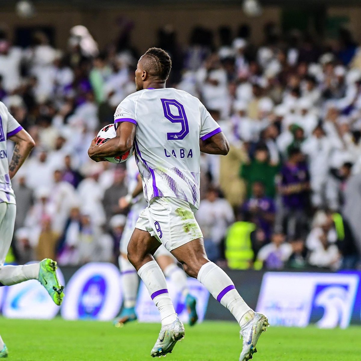 DohLaba's tweet photo. Important win tonight. #ainawifamily💜 #alzaeem #mawutayélo🙌  #midôakpé🙏 #lkf9🙏🏿🙌🏿🇹🇬🤝🤝🤝💜💜💜👟⚽️🥅💪🏿 @nike @nikefootball https://t.co/mXylc87Cna
