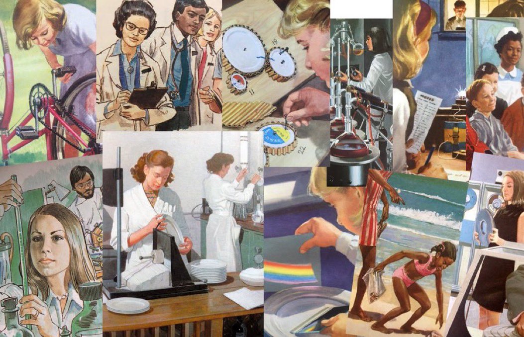 Today is International Day of Women and Girls in Science  
(Ladybird illustrations from 1962 - 1976) 
#WomenInScience #STEM #InternationalDayofWomenandGirlsinScience #WomenInScienceDay