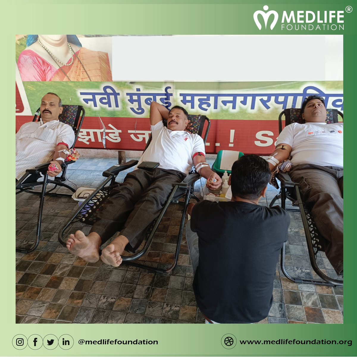 Med_foundation's tweet photo. Medlife Foundation organising a Digital Health checkup camp and a blood donation camp in association with AOL in Navi Mumbai.

#medlifefoundation #development  #nonprofitorganization #maharashtra #healthcamp  #funding #artofliving #navimumbai #shrishriravishankar #jaigurudev https://t.co/VsZcbetcma