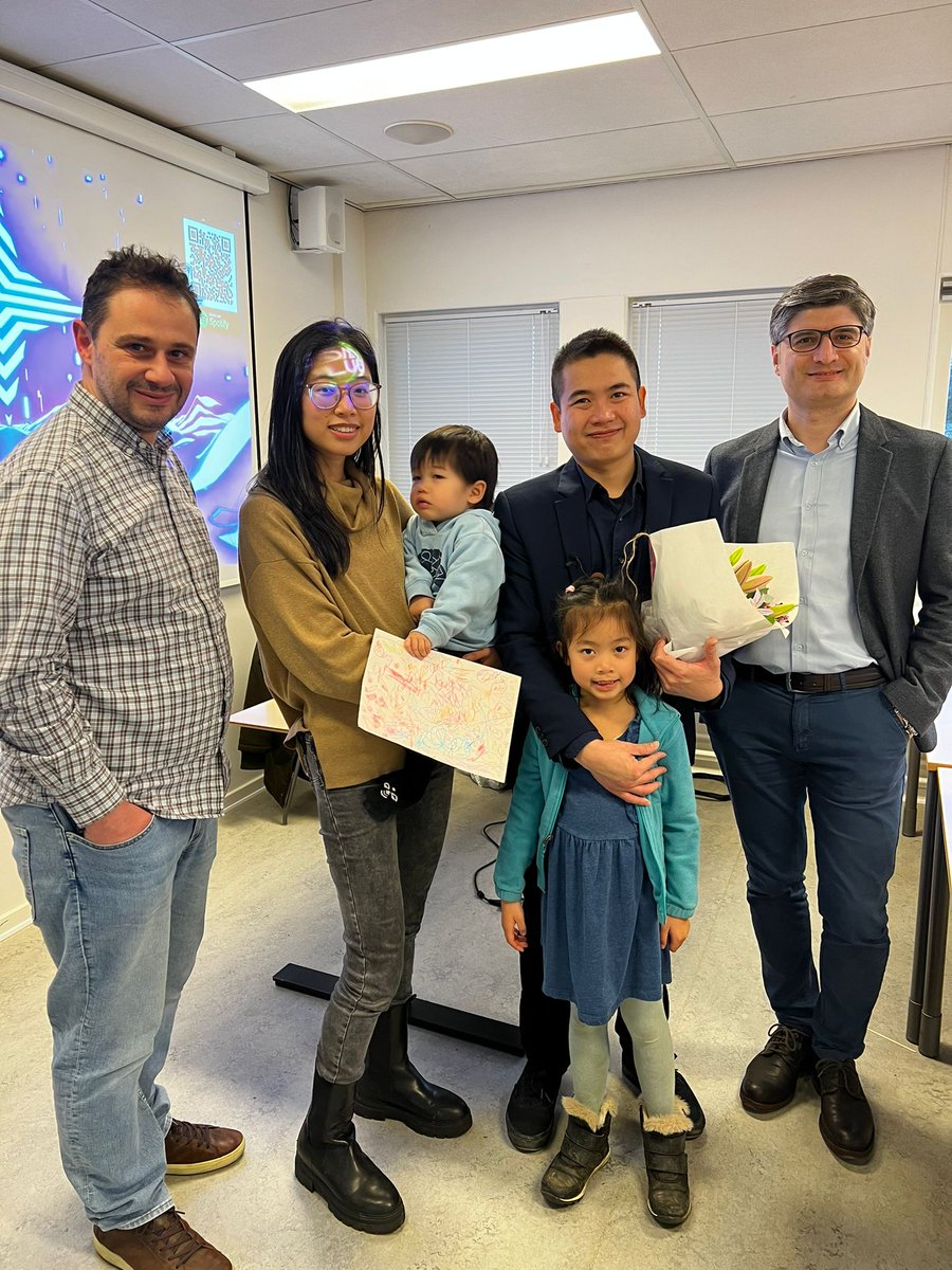 🎉🎊Congratulations Huy!!!🎊🎉
You did it! Defended your PhD in Robotics with flying colors!🚀🤖
We are all proud of you and your hard work!💪
Keep soaring to new heights!🛸💥 #PhDsuccess #Robotics #Drones #Proudlab