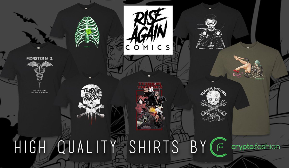 __RiseAgain__'s tweet photo. I design shirts for all my books - get 'em fresh here!
https://t.co/vNd4fXuOJK
#Comics #Comic #IndieComics #TShirts #MonsterMD https://t.co/q1n7E2qQoN