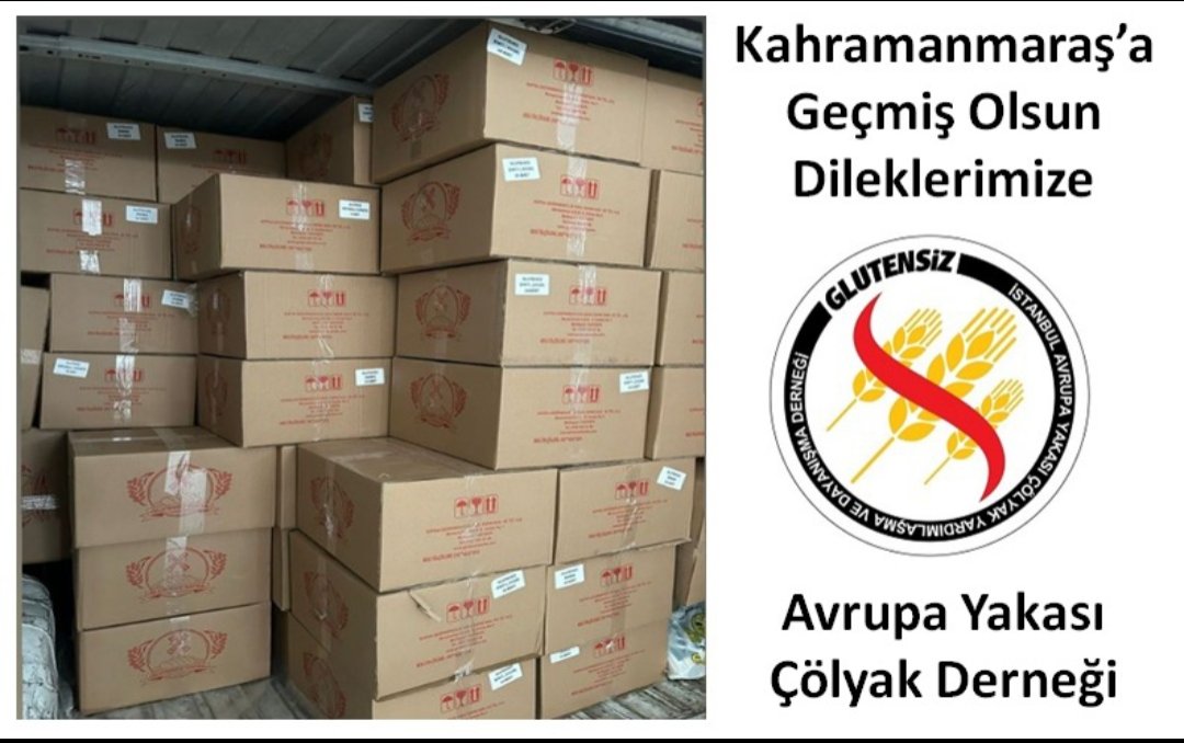 Hayirseverlerimizin katkıları ile hazırlanan glutensiz gıda kolilerimiz SofraGlutensiz tarafından Kahramanmaraş'a bulunan çölyaklı ailelerimize ulaştirildi. 
Kahramanmaraş Çölyak Derneğine teslim edildi.
Ürünleri teslim almak üzere Dernek Başkanı Nesrin Yaş 'a ulaşabilirsiniz