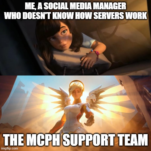 MCProHosting's tweet photo. All server content brough to you by the #MCProHosting Support Team, because I'm just lucky if I can manage to op myself 😅 https://t.co/asMryVnqW9