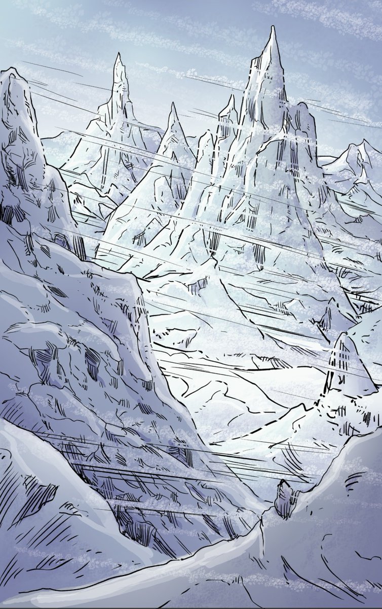 TrekkerTalk's tweet photo. #SciFiSaturday Chapter 2: #Trekker "Blood in the Wind"! #RonRandall @Ron_Randall designs fantastic ships! Hutchy's, where nobody knows your name ... and that's how you want it! We know beautiful Lym! Stunning snow scenes signal chills ahead! ❄️ #MoreTrekkerMoreOften 🚀 https://t.co/MJU3c7u1mZ