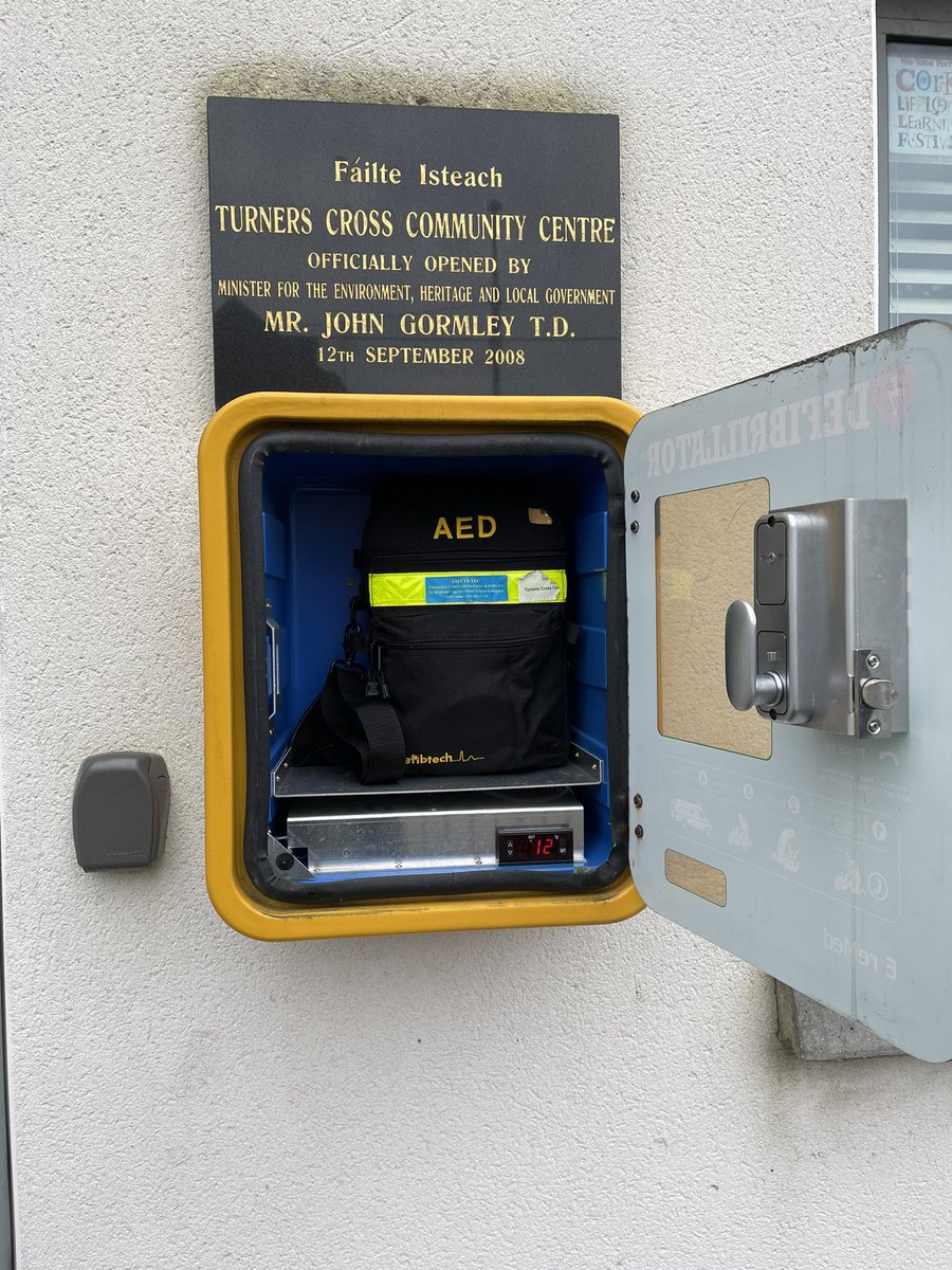 TurnersCrossCA's tweet photo. We have just serviced our AED machine and added new pads. Charged and available for the community of Turners Cross. https://t.co/6wysVMCmxU