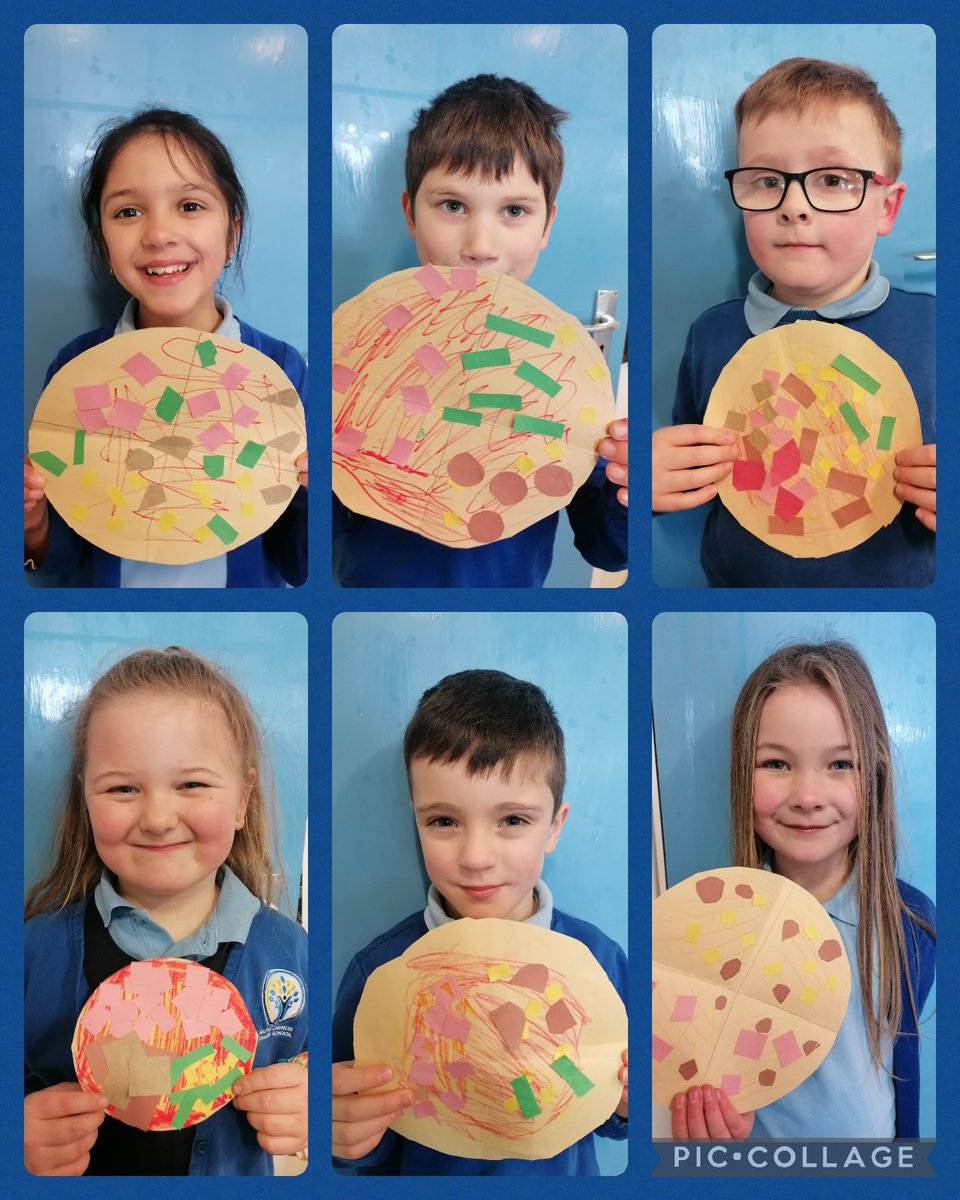 Year 3 have been busy making pizzas to help them learn about fractions. 🍕