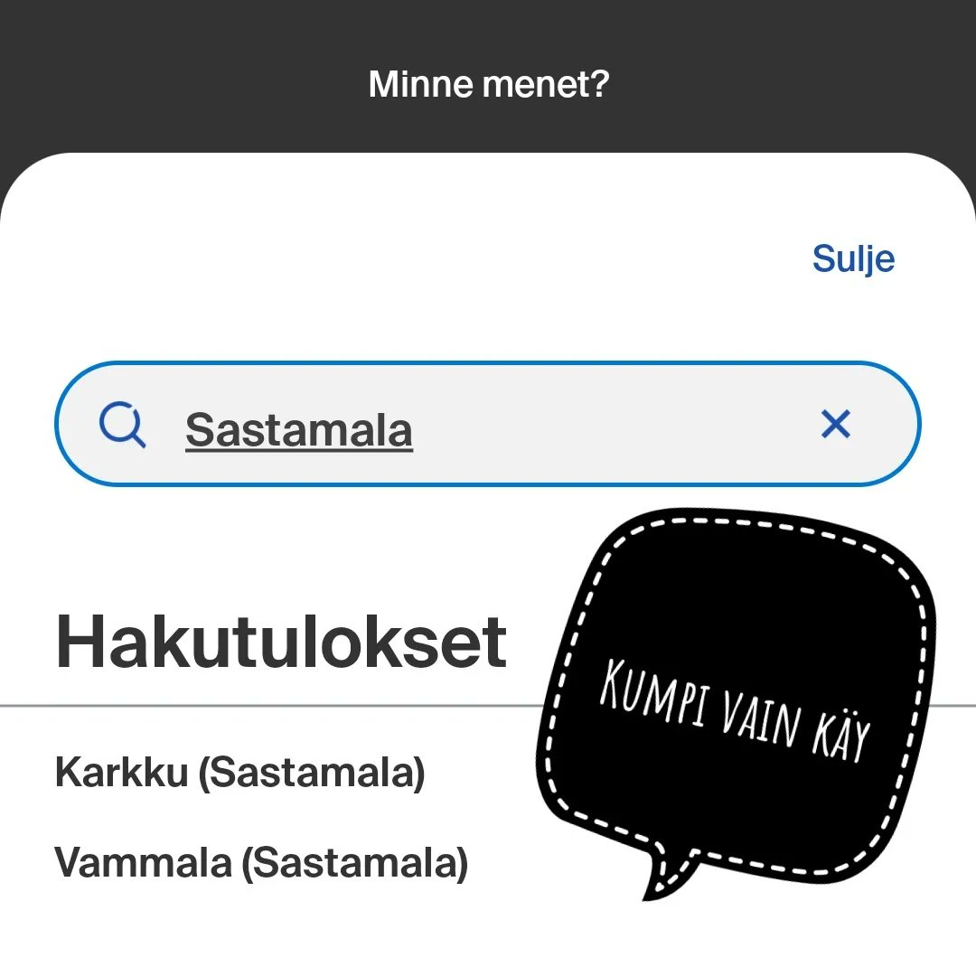 Voi ei, Cissa putosi <a href="/MTVPutous/">MTV Putous</a> 
Miten siinä näin kävi? Vaan ei hätää, sehän oli jo matkalla Sastamalaan!

Tule, Cissa, tänne vaan, niin vietetään mukava päivä vaikka Ellivuoren rinteissä ja varmasti myös joku maittava kala-ateria löytyy Ski Cafesta tai keskustan ravintoloista.
