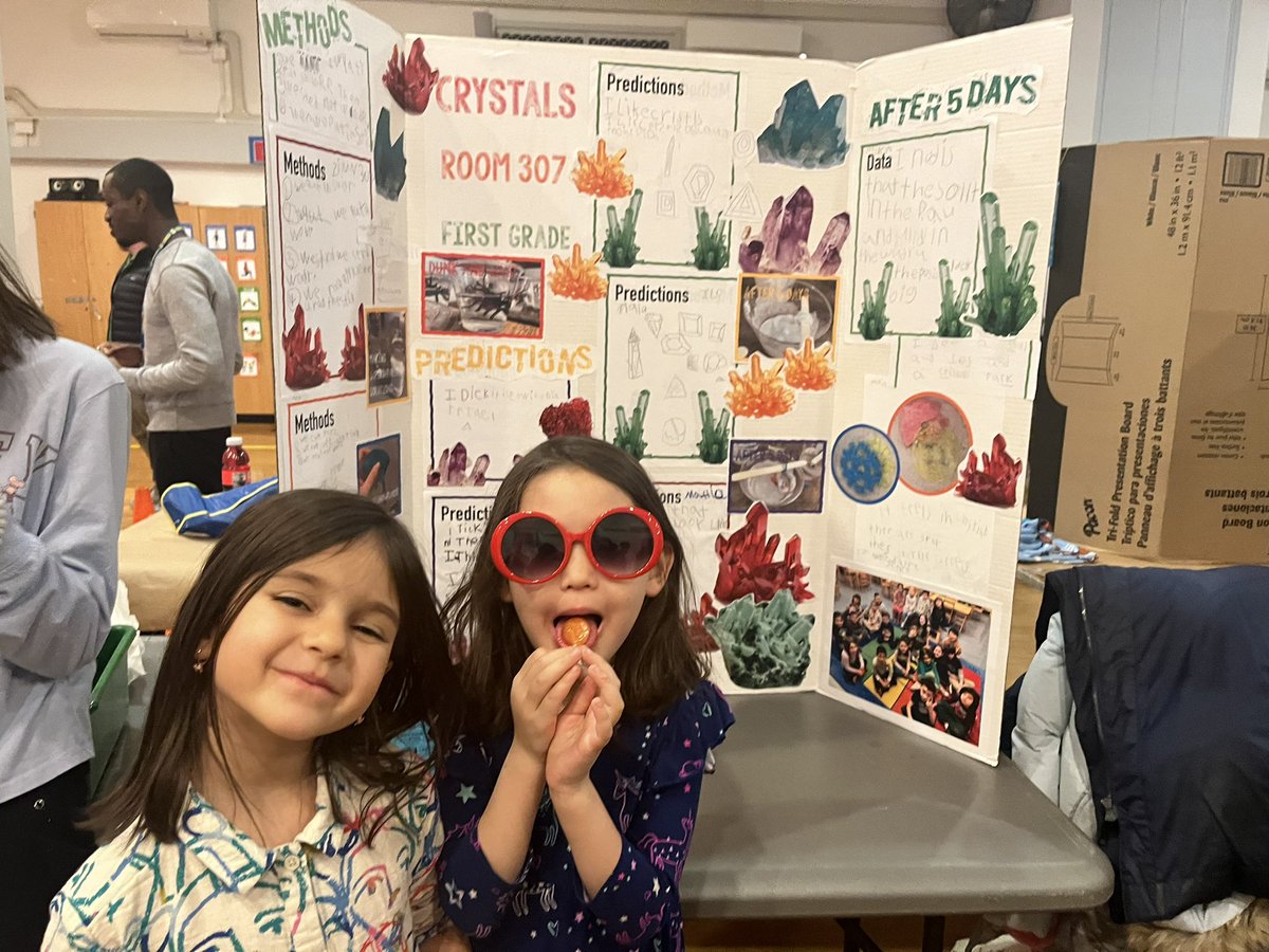 jkmontclare's tweet photo. Proud of kiddo 2 and her 1st grade class on presenting their “Crystals” science project @ps3nyc #STEM fair today! She & her friend are channeling #moongirl #Lunella & #Casey…#stemmom #sciencefair #MoonGirlAndDevilDinosaur #InternationalDayofWomenandGirlsinScience https://t.co/rUSSzSqKX6