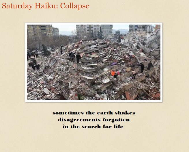 CharlesKinnaird's tweet photo. Not Dark Yet: Saturday Haiku: Collapse https://t.co/ZcZvsBvG7O #Haiku #HaikuSaturday #haikufeels https://t.co/tpTYu38Ulj