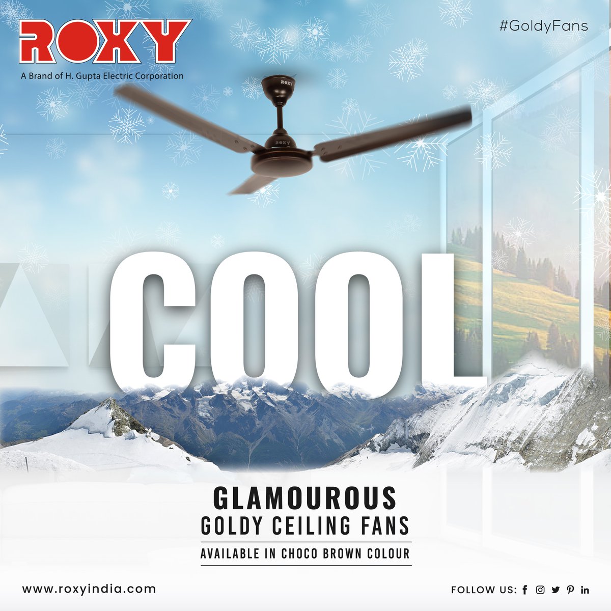 RoxyAppliances's tweet photo. Elevate your home's décor with the sleek and glamorous Roxy goldy ceiling fan! This beautiful piece not only adds style to your space but keeps it cool and comfortable, making it the ultimate statement piece.
.
.
For more visit:- https://t.co/uYeGWpZmPO
.
#RoxyFan #CoolGlamourous https://t.co/iKjdaz7qJG