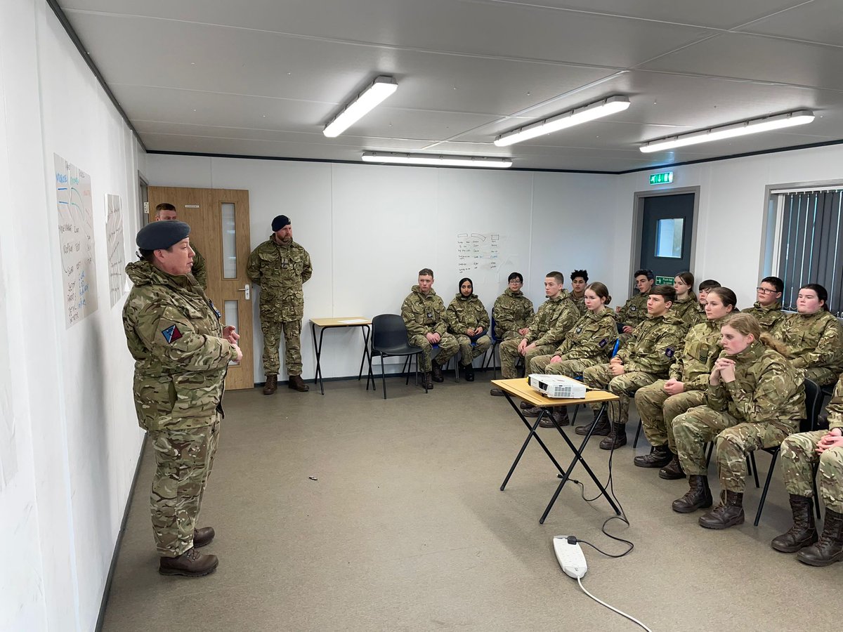 It's great to have WO RAFAC join us today on our NCO Dev Weekend featuring two simultaneous activities.

Our JNCO Cadre &amp; Command Academy (MOD 3 - Drill &amp; Ceremonial) sees our cadets equipped with the tools to take responsibility for others.