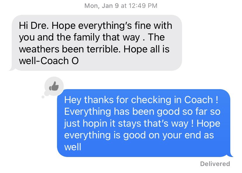 DreGomez3's tweet photo. Doesn’t feel real… Ofa was a person that made people feel special and wanted the best for everyone around him. Grateful I had you as a Coach! Long Live Ofa ❤️🙏🏾 https://t.co/MKvISKXmjN