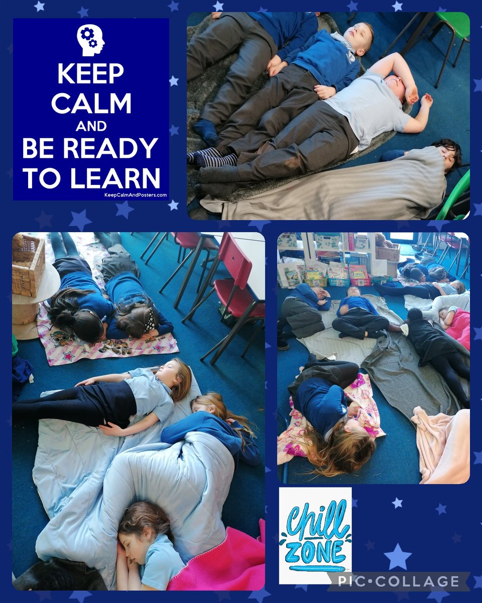 Pupils in Y3BS came up with an excellent way to calm their minds and get ready for learning in the afternoon. 10 minutes of 'chill time' after a busy lunchtime is just what they need! 🧘‍♂️💤🧘‍♀️#pupilvoice #Jigsaw
