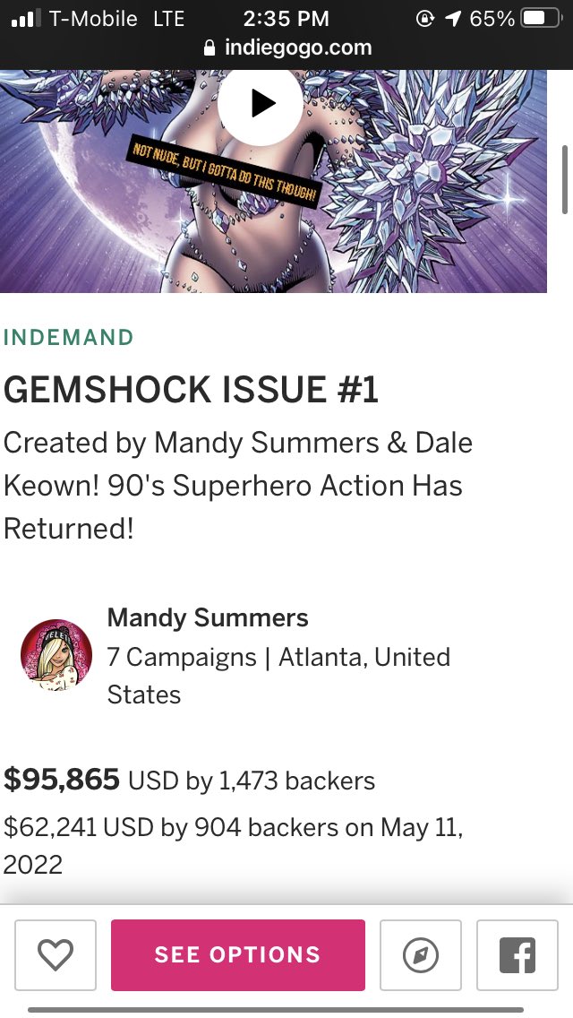 HellsSpawnWorld's tweet photo. #Gemshock by the #PrincessOfConsistency @WartTheWizard is ONLY $135 away from 96k!! #ComicsGate #indiecomics #comicbooks #comics #RippaVerse let’s get it done!! #Roadto100k @EthanVanSciver @EricDJuly @YellowFlashGuy @shanedavisart @thatstarwarsgrl @ThatUmbrella @RekietaLaw https://t.co/MUYApKyoIG