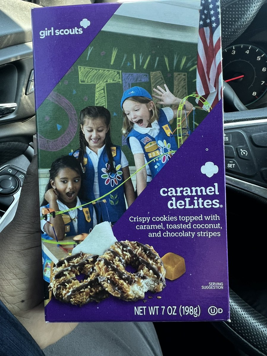 slgore76's tweet image. Them damn crack cookie dealer got me @Lowes  #girlscouts #carameldelites