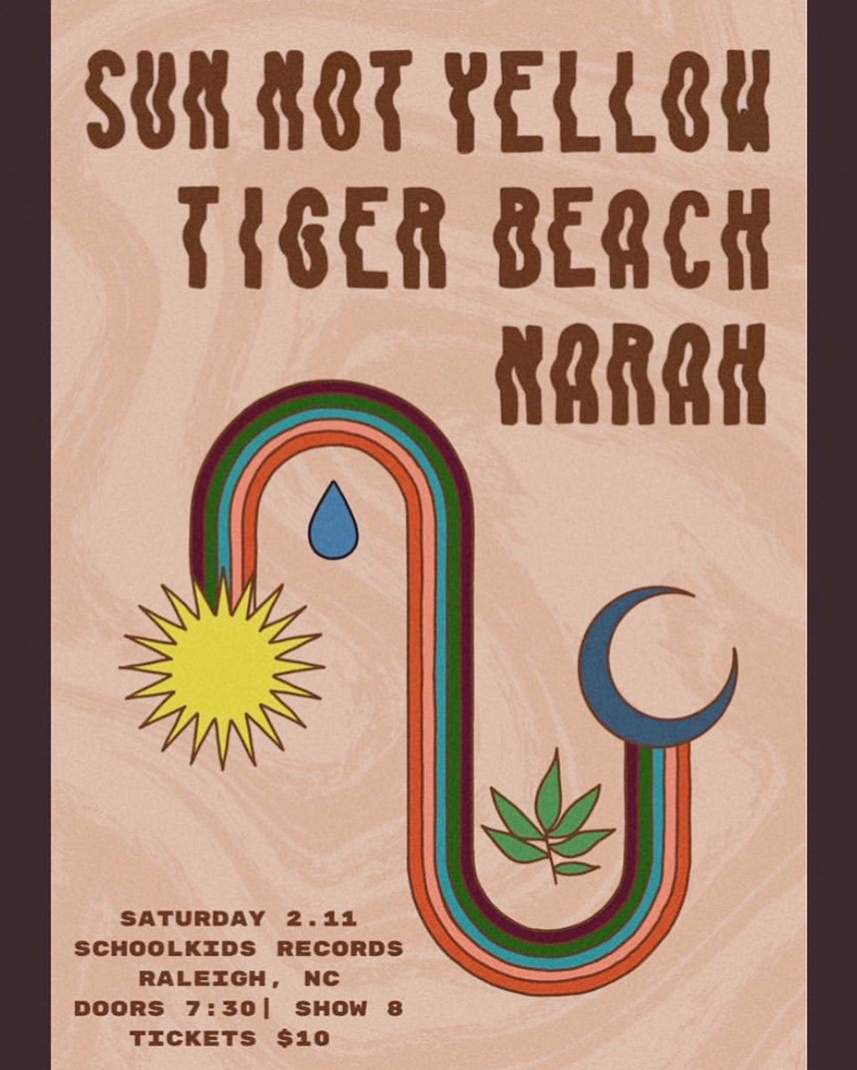 Last night of tour in #RaleighNC at Schoolkids Records!