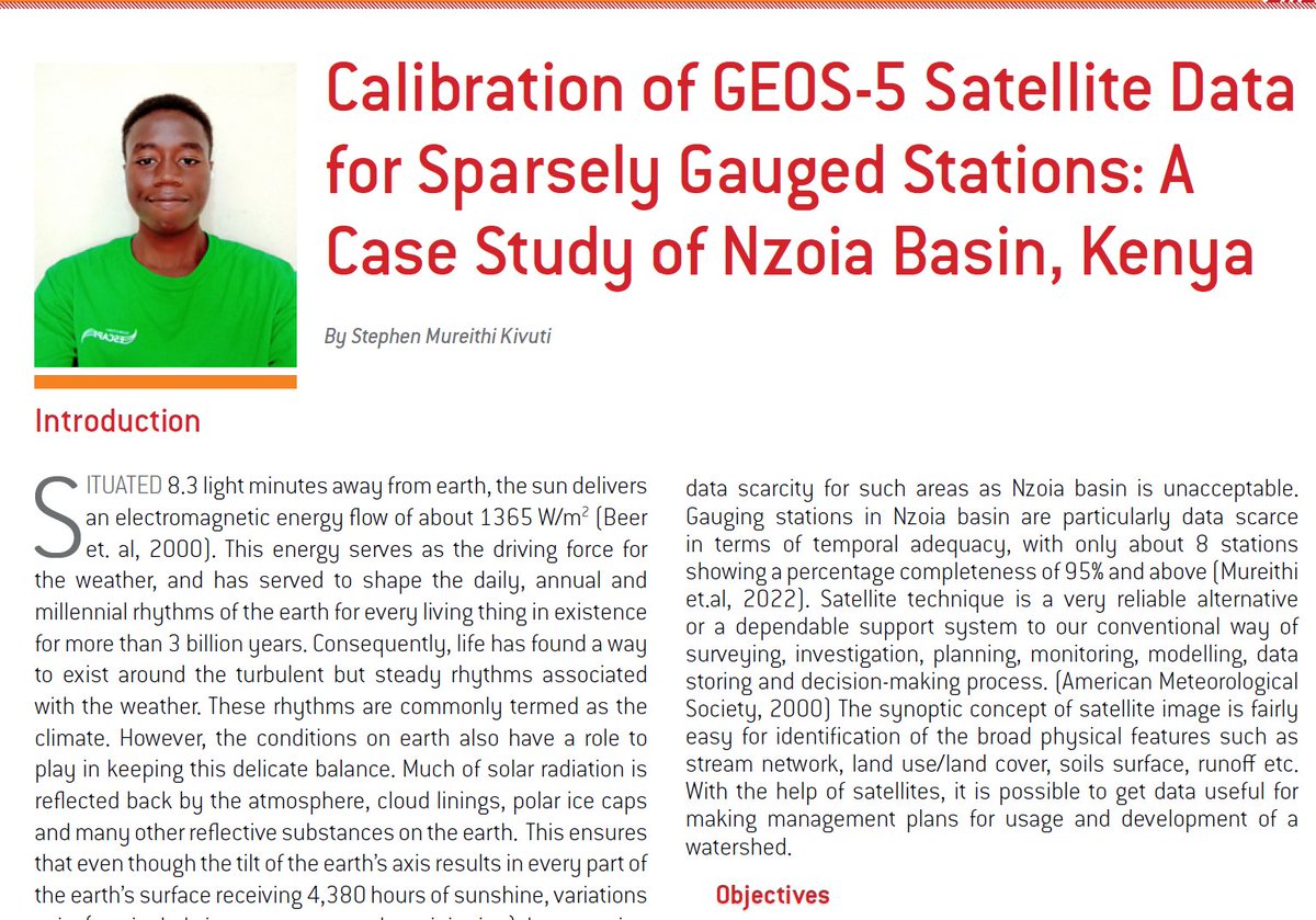 stevemureithi3's tweet photo. I'm grateful to Engineering in Kenya magazine by @TheIEK and other partners for publishing my paper.

Check the February 2023 edition page 47 to 50 for the full paper. https://t.co/IXHJ5RSVrx