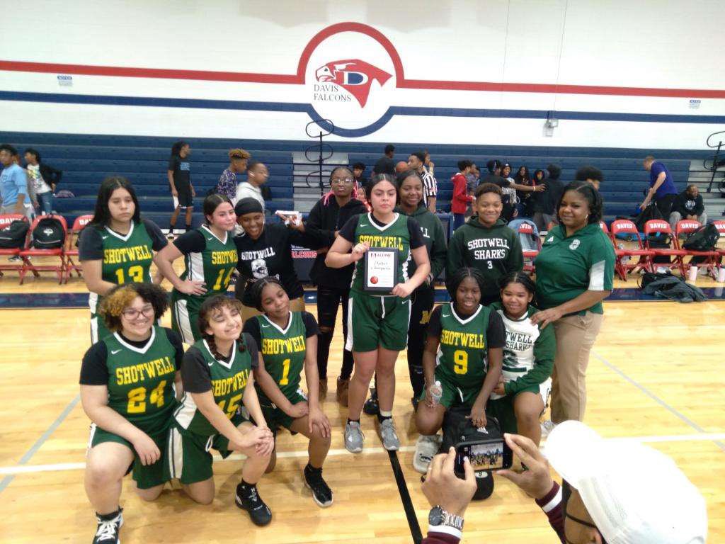 Hard work pays off! Let’s Go Sharks! District Champs! 8B Girls