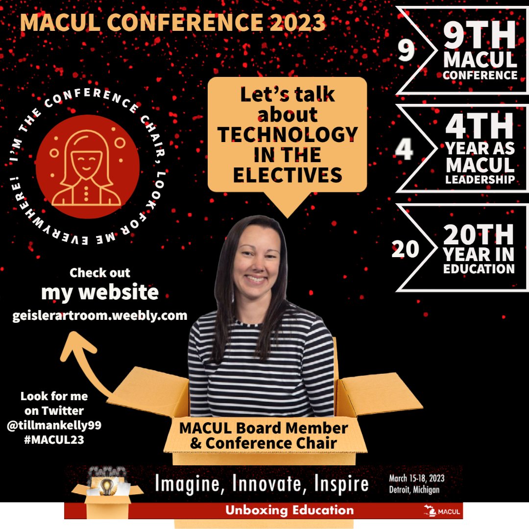 Just under 5 weeks away! I hope to see you at the 2023 MACUL conference!