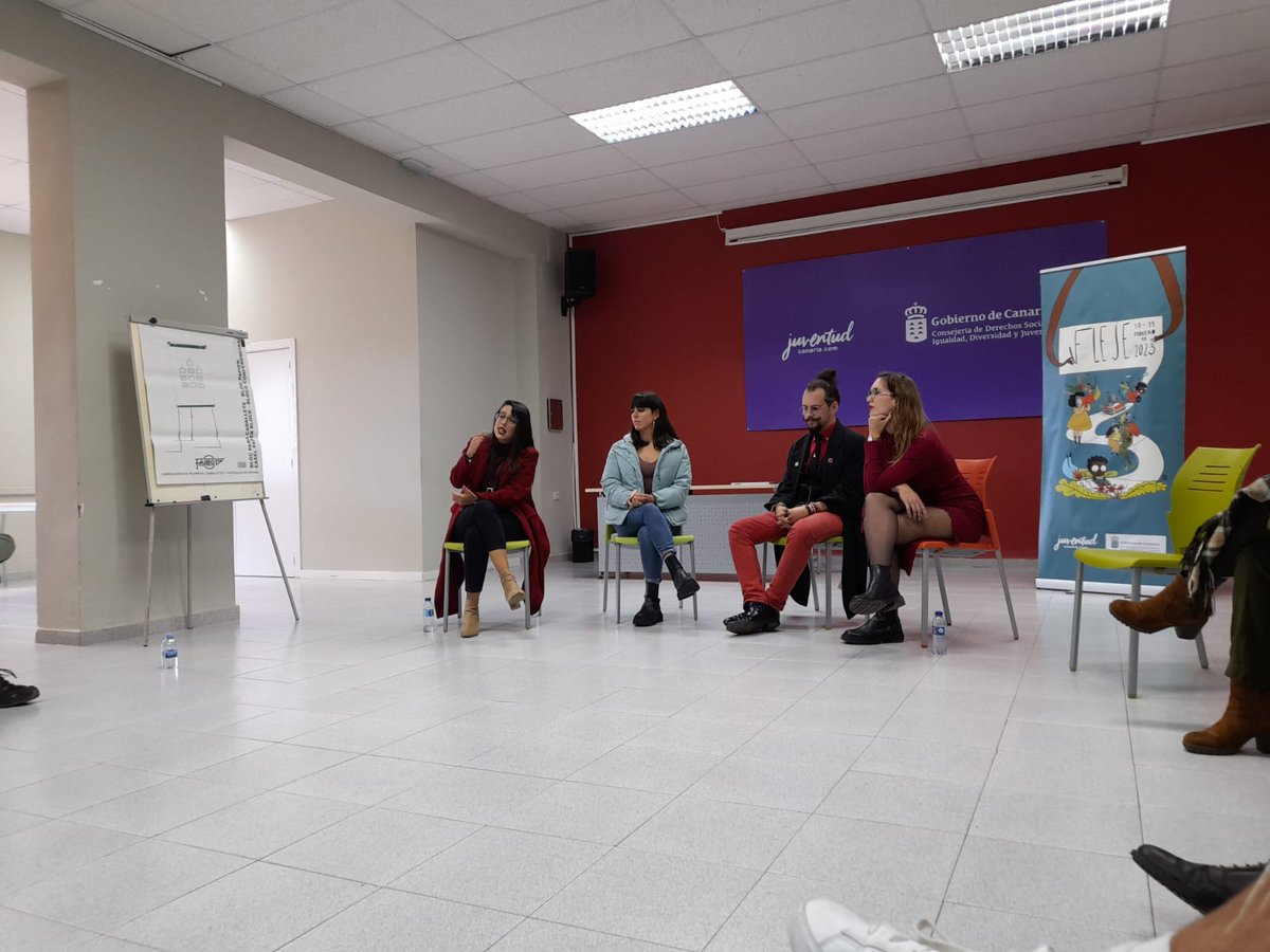 Litera_AteneoLL's tweet photo. Hoy estuvimos en #FLEJE debatiendo con el Ateneo de Las Palmas cómo podemos acercar nuestros espacios al público, ser ateneos más abiertos, inclusivos, accesibles para todas.
Lo volvemos a repetir y lo seguiremos haciendo: ¡aquí nos tienen! https://t.co/tmPFCjgJ65