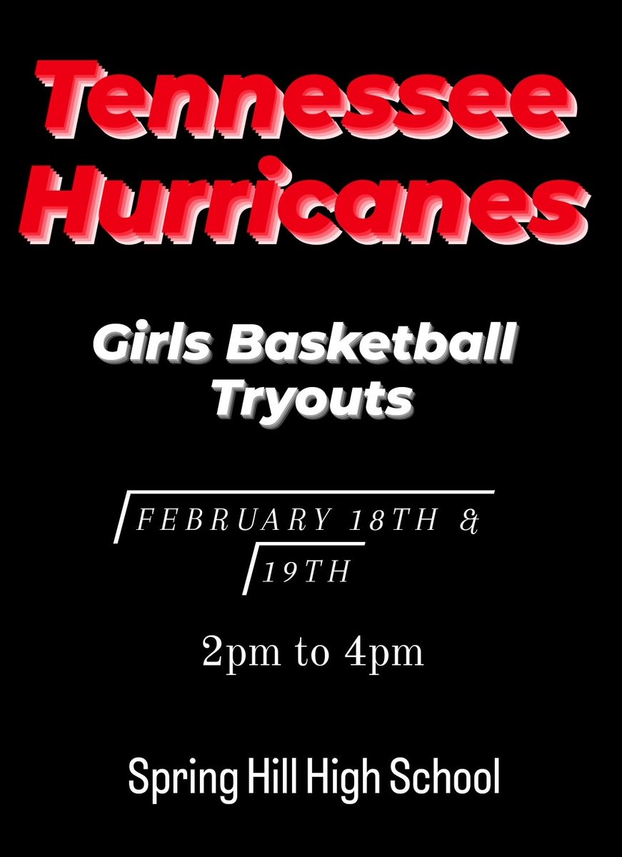 Tennessee Hurricanes Girls Basketball Coach tweet media