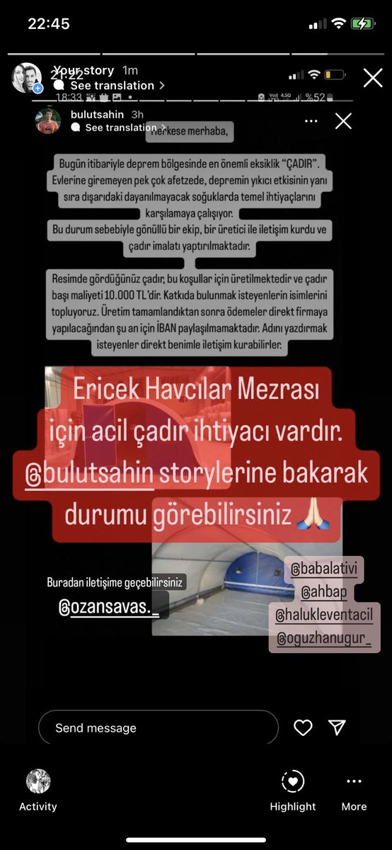 Çok acil!! Fotoğrafta paylaştığım instagram hesaplarından durumu görebilirsiniz. Lütfen destek! <a href="/HazalFKucukkose/">Hazal Filiz Küçükköse</a> <a href="/danlabilic/">.</a> <a href="/OguzhanUgur/">Oğuzhan Uğur</a> <a href="/haluklevent/">Haluk Levent ( Ahbap Ekibi )</a> <a href="/ahbap/">Ahbap</a> <a href="/gokhanozoguz/">Gökhan Özoğuz</a> <a href="/sgokbakar/">Şahan Gökbakar</a> #deprem #hatay #Kahramanmaras #Malatya #diyarbakır #adana #adıyaman #kilis #osmaniye #gaziantep