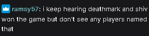 AWC chat is so good