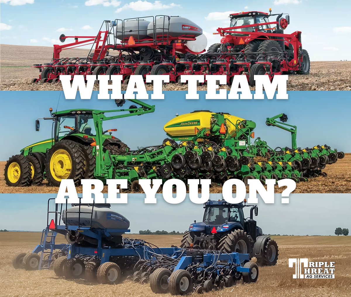 triplethreatag's tweet photo. Tell us what you run in the comments below!! 
We promise all fields are treated equally when we are servicing them. 😉 #TripleThreatAg #LimeSpreading #SoilpH #pHMatters #PrecisionAg #TripleThreatAdvantage https://t.co/QAatvdBdmr