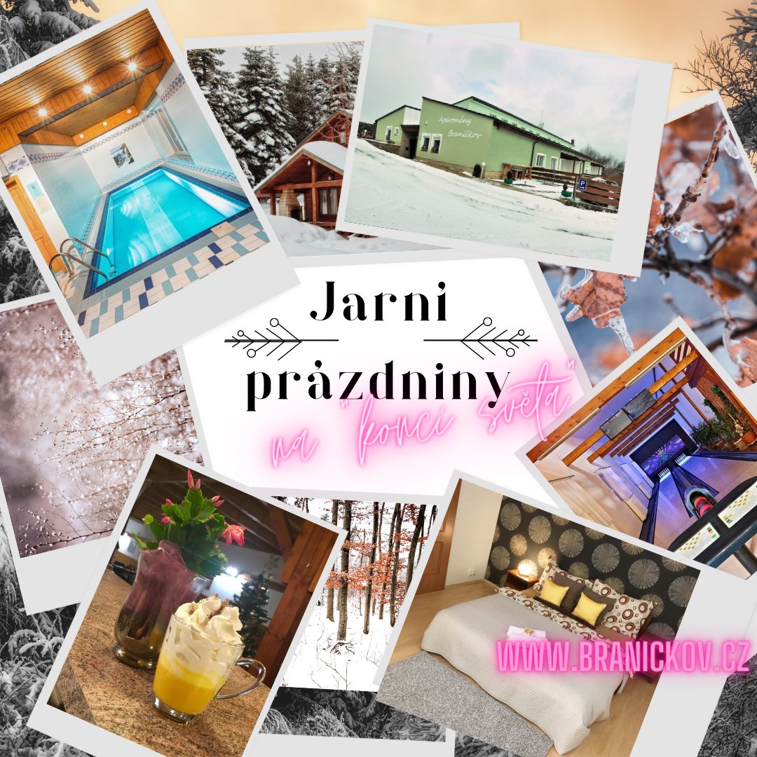 branickov's tweet photo. 👋🏻 Začaly jarní prázdniny - přijeďte si odpočinout na Šumavu do Braníčkova. https://t.co/OqNK7FYldW
#Braníčkov #nakoncisvěta #ubytování #Šumava #Velhartice #Susice #příroda #relax #zima2023 #bowling #wellness #sauna #bazén #víkend #bazen #wellnessvikend #jarniprazdniny https://t.co/JZiHoGVfvn