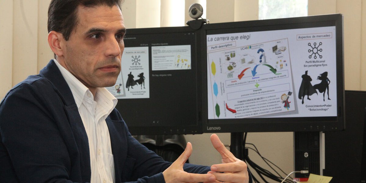 IngenieriaUCAB_'s tweet photo. #IIND | “El plan de estudios está siendo renovado para llevar la titulación a cuatro años y adaptar la información a la industria 4.0” refirió Joao De Gouveia, director de la Escuela de Ingeniería Industrial de la UCAB. 

🔗 https://t.co/h1hFT8MXDq https://t.co/S5NyWjM5wA