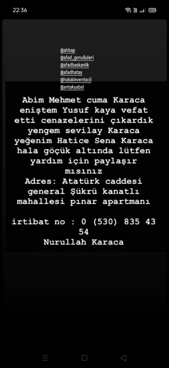 BlueArts00's tweet photo. #hatay #SONDAKIKA TEYİTLİ https://t.co/J1YHlZp8DQ