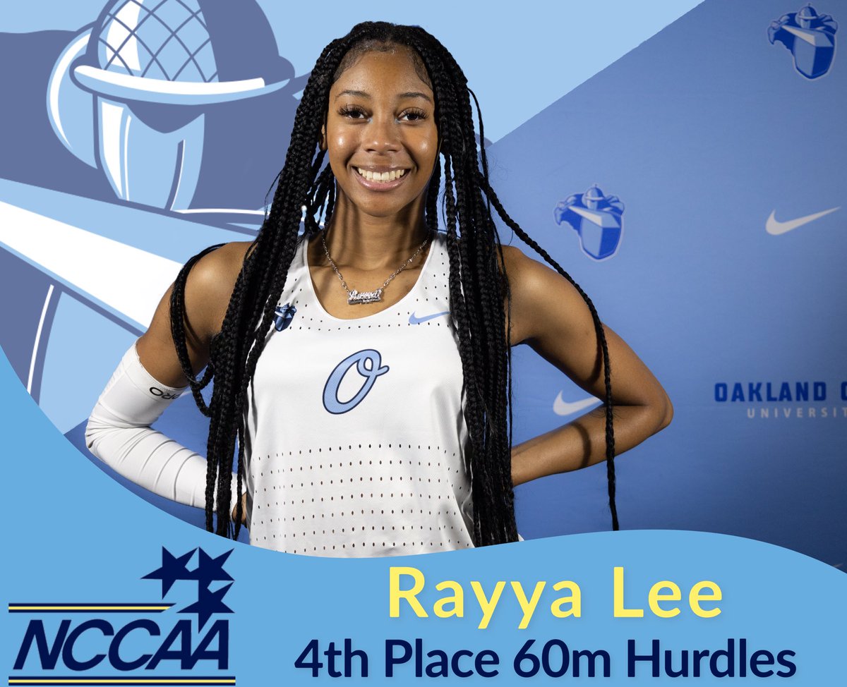 Rayya finished 4th at Christan Nationals with a new 60m hurdle PR and lowering school record