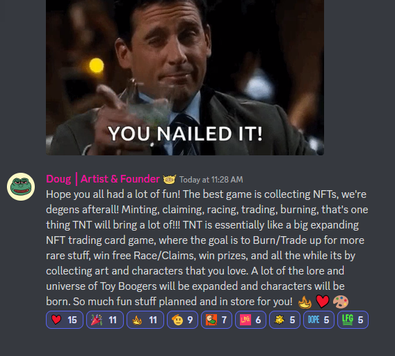 ToyBoogers's tweet photo. I'm so happy and excited that everyone is having so much fun with my new and ongoing Toys and Treasures (TNT) collection!!! 🥰😎🔥 There is so much to come with this, I am just getting started! 🎨😎🔥 https://t.co/pyAnDAgb87