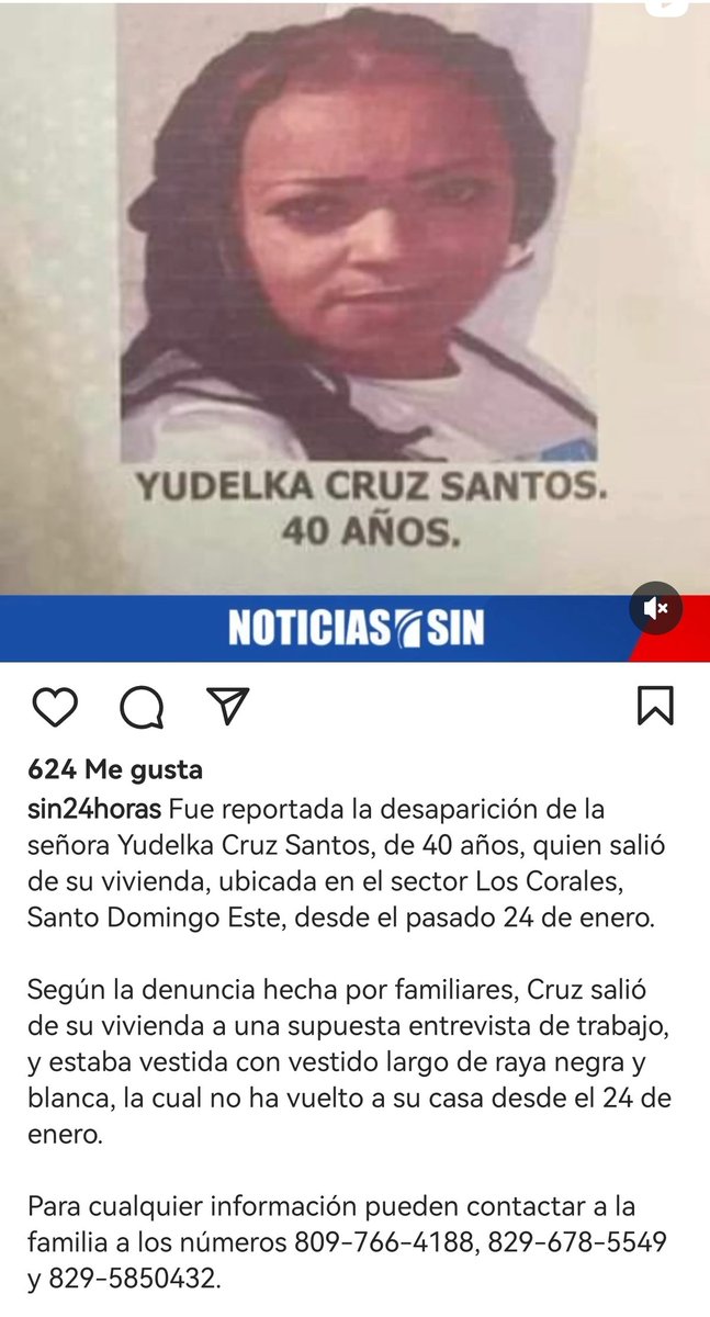 Hemos confirmado esta desaparición con la hermana de Yudelka. Agradecemos la ayuda con un rt @pesqueiradiego @raquelarbaje @jissell_espinal @IsaPavel @orlandojorgev @chanelsocial @JulyADRO @JennyRogers1310 @Lasuspendiditaa @elcajerodelbhd @RodrigMarchena @PoliciaRD @Miralba