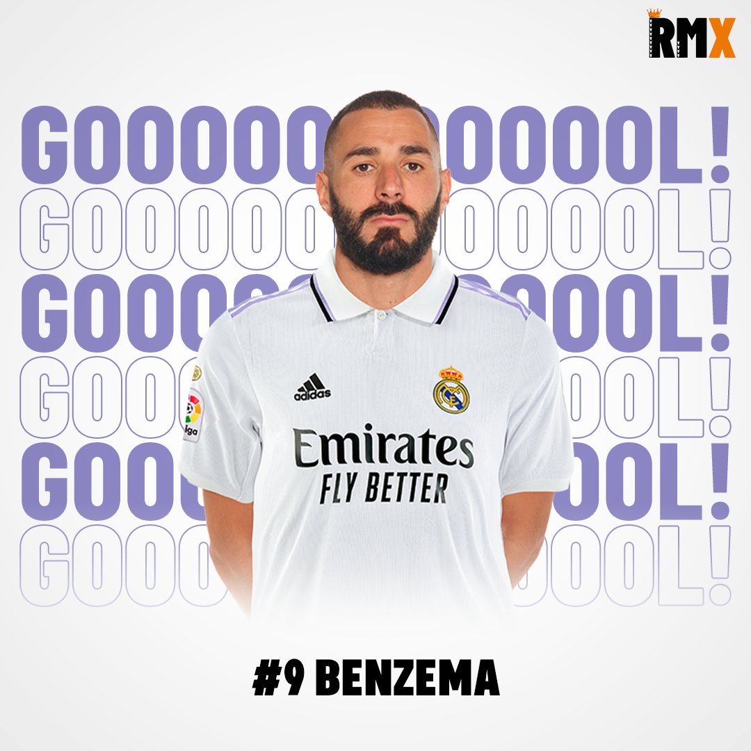 Real Madrid Xtra on Twitter: "GOOOOOOOOOOOOL BENZEMAAA!! Real Madrid 3