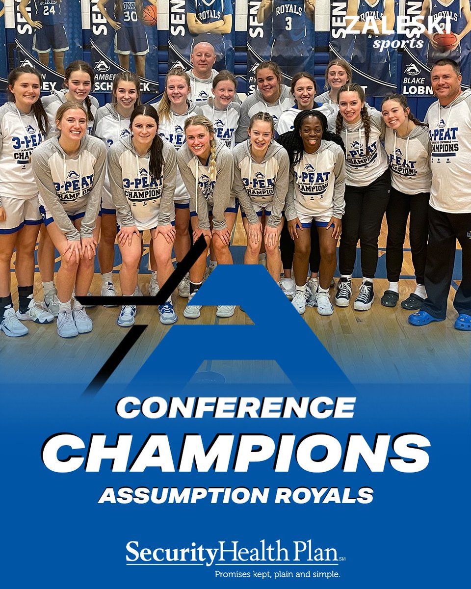 Congratulations to the Assumption Royals on winning their third straight conference championship!