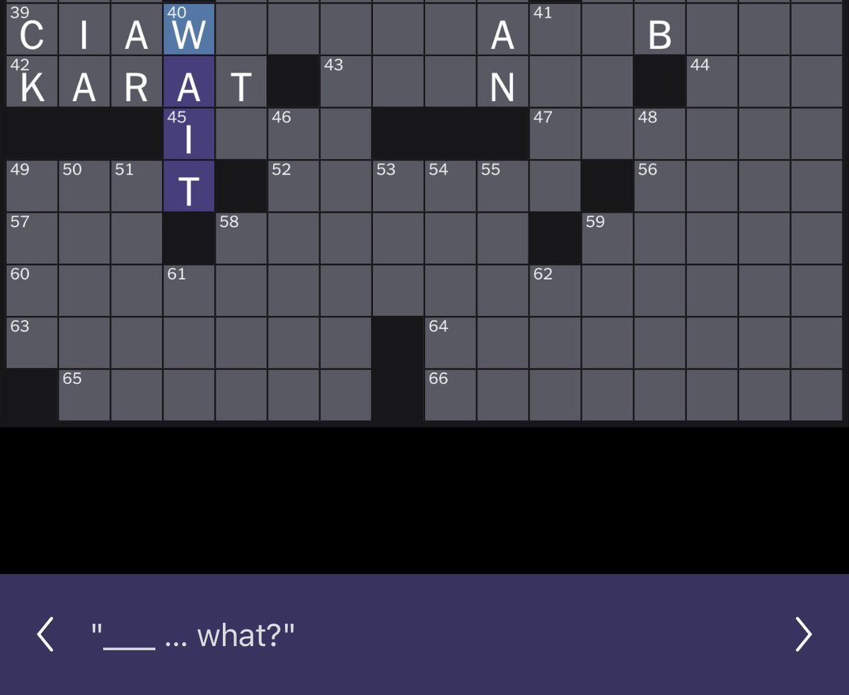 The NYT crossword forgot to cite  <a href="/daraobriain/">Dara Ó Briain</a> for his <a href="/taskmaster/">Taskmaster</a> catchphrase in todays puzzle