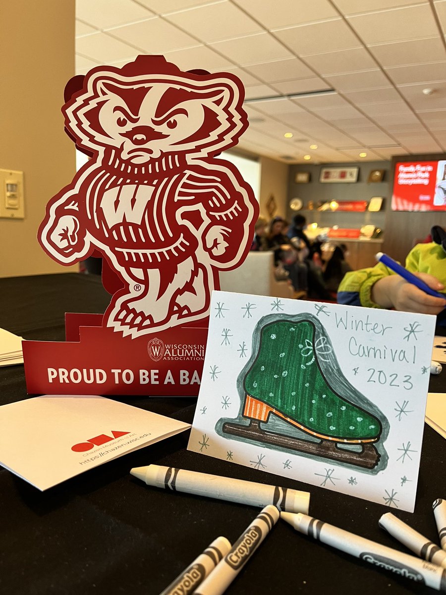 WisAlumni's tweet photo. Family Fun in Alumni Park was SNOW much fun! #WisAlumni #OnWisconsin #memorialunion #uwmadison #gobadgers https://t.co/Onpe9LUHbR