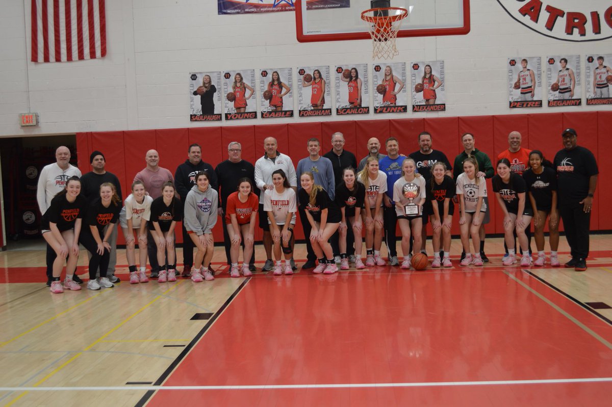 Congratulations to Ashley Kalvitis and her dad Kevin for winning the annual father daughter foul shot competition