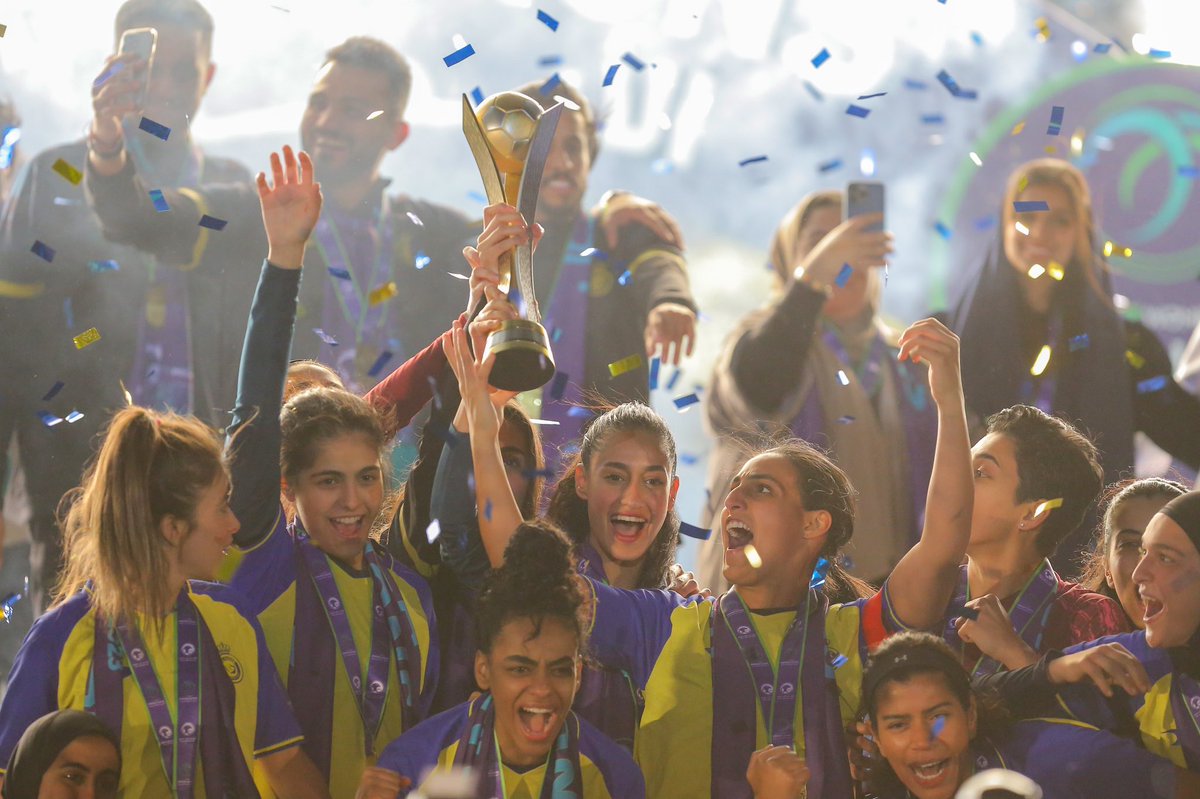 في الـنـسـخـة الأولى 1️⃣
 كـتـبـوا الـتـاريـخ ✍🏼
وحـققـوا اللـقـب 🏆

🔵🟡 الـنـصـر بطلًا لـ #الدوري_الممتاز_للسيدات  2022-2023