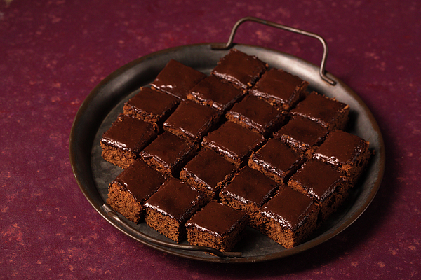 New artwork for sale! - "Delicious chocolate cake with chocolate frosting in a vintage metal tray" - fineartamerica.com/featured/delic… @fineartamerica