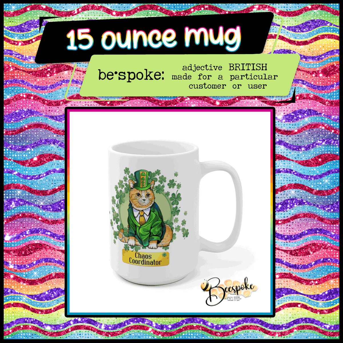 ☘️Grab your St. Patrick's Day mugs now!!  Hurry to our shop and see all the great designs.☘️

#stpatricksday #shamrock #beespokebylaura #stpattys #stpatricksdaymug #stpatricksdaygifts #stpatricksdayclipart #chaoscoordinator #doglover #catlover
