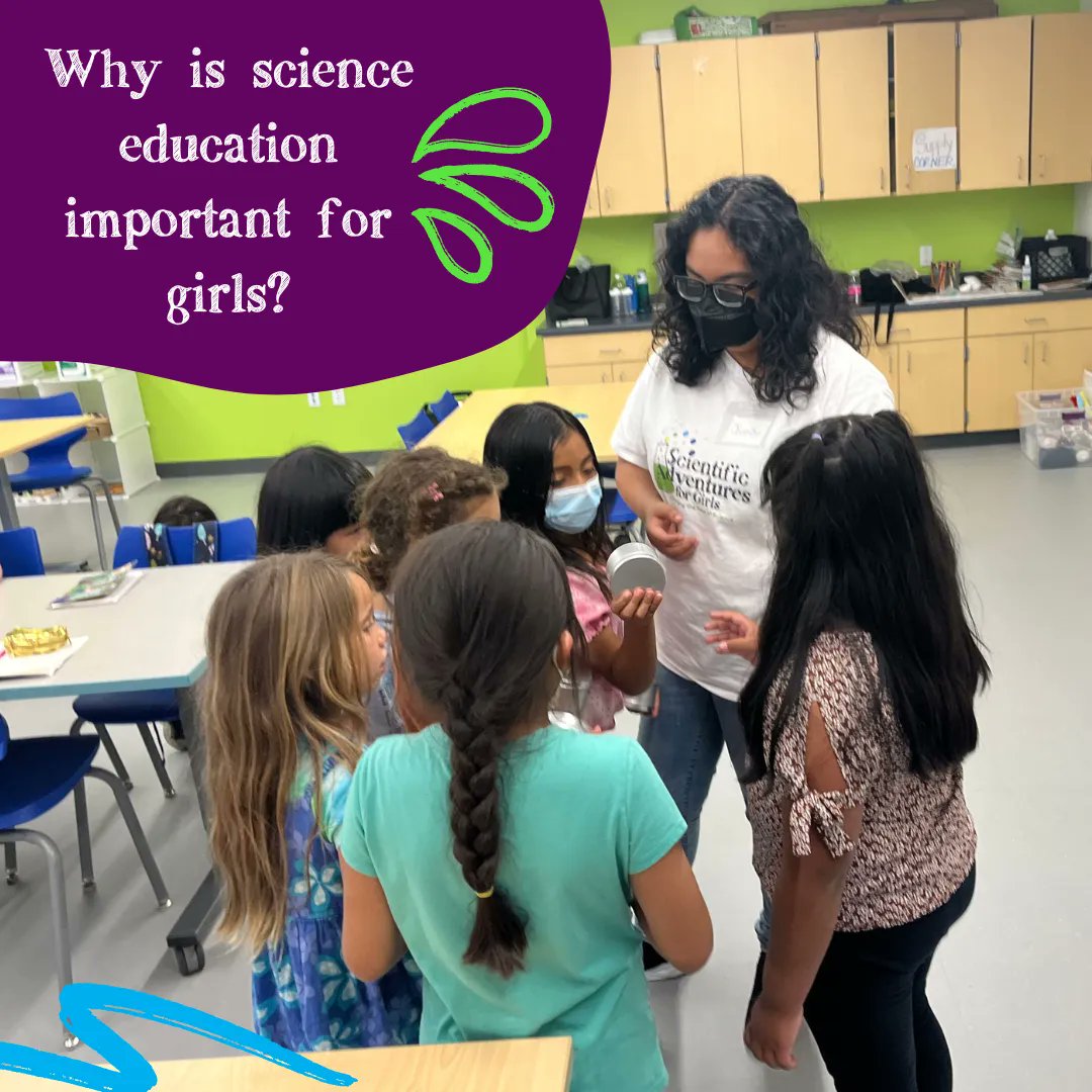 To continue our #InternationalDayofWomenandGirlsinScience celebrations, here's 1 crucial reason why we focus on providing meaningful science instruction for girls - women (in total) make up only 29% of the science and engineering workforce! At SAfG, we're working to change that.