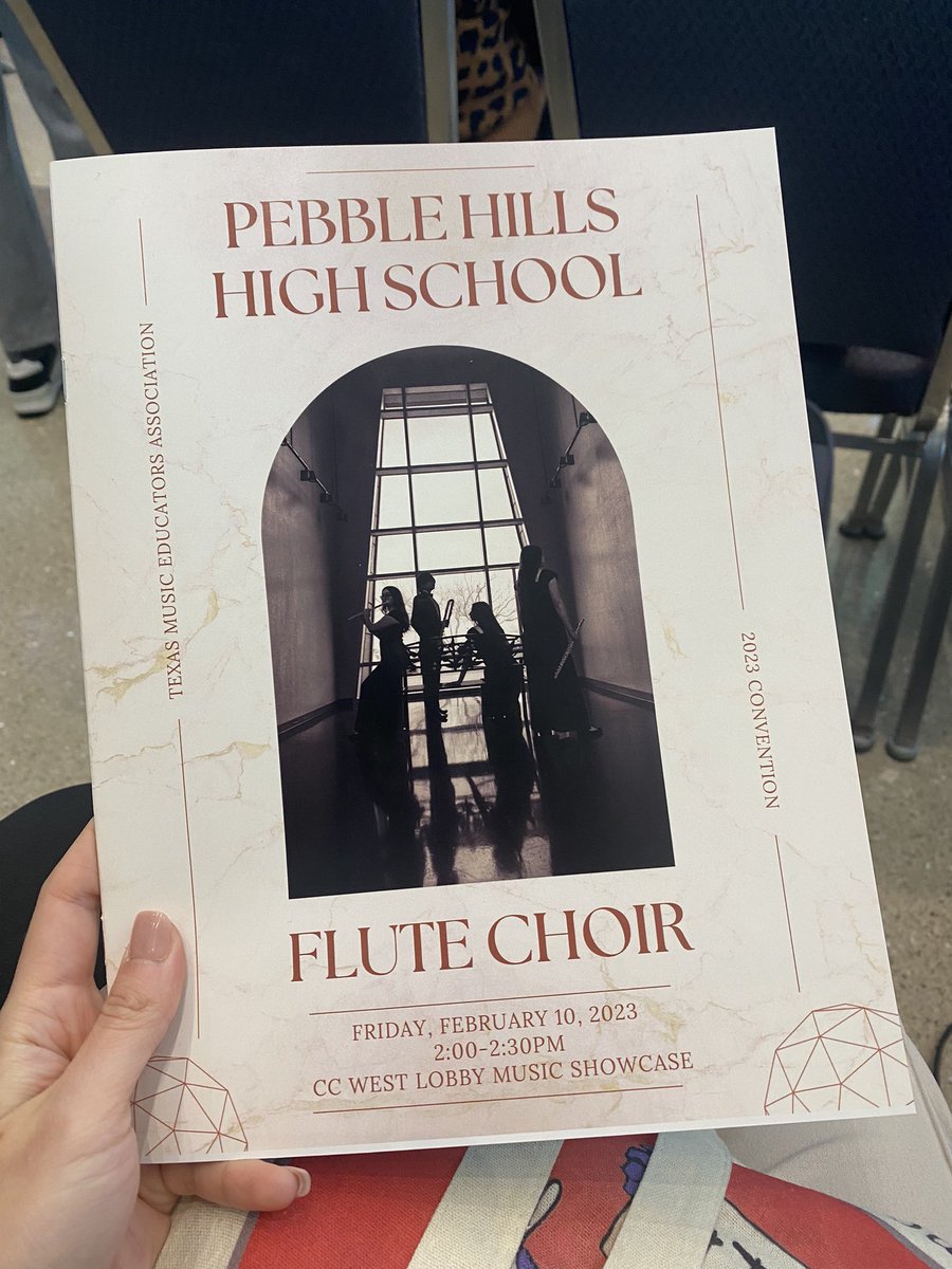 Maria Carbajal (@mcarbajal_phhs) on Twitter photo Congratulations to the <a href="/pebblehillsband/">Pebble Hills Band & Color Guard</a> Flute Choir on their performance yesterday at the 2023 <a href="/TMEA/">TMEA</a> convention. <a href="/SISD_FineArts/">SISD Fine Arts</a> #finearts Congratulations to the <a href="/pebblehillsband/">Pebble Hills Band & Color Guard</a> Flute Choir on their performance yesterday at the 2023 <a href="/TMEA/">TMEA</a> convention. <a href="/SISD_FineArts/">SISD Fine Arts</a> #finearts