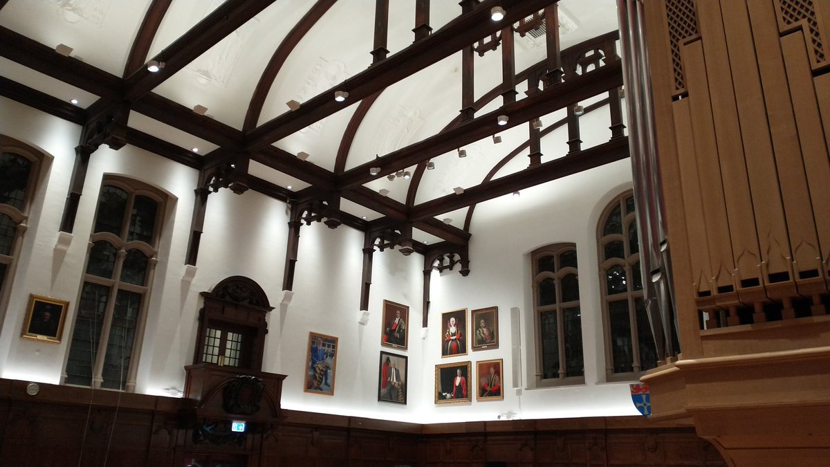 Possibly the first time I've been in here since graduating. The New Century Ragtime Orchestra in the king's hall.