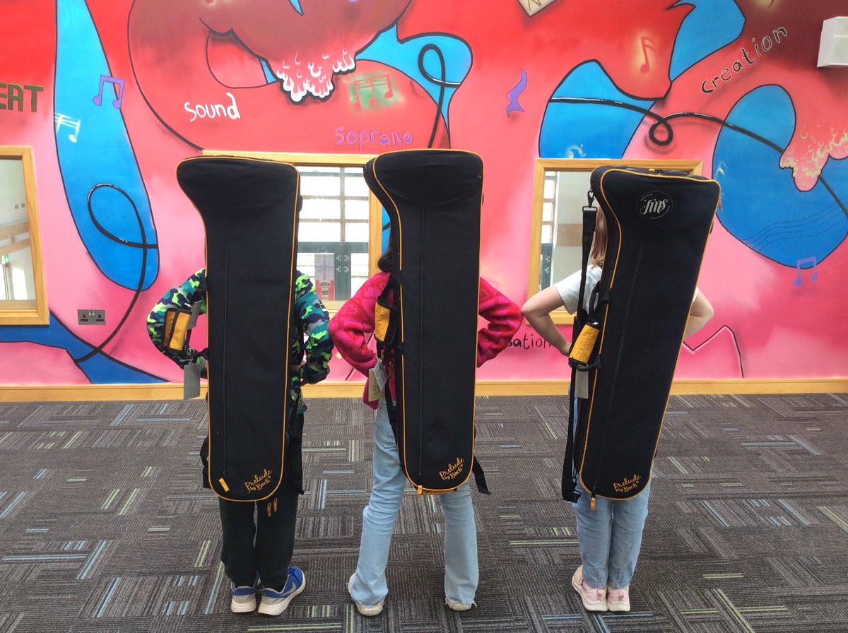 Happy half term from Miss Ronayne’s trio of trombones at St Martin’s school!